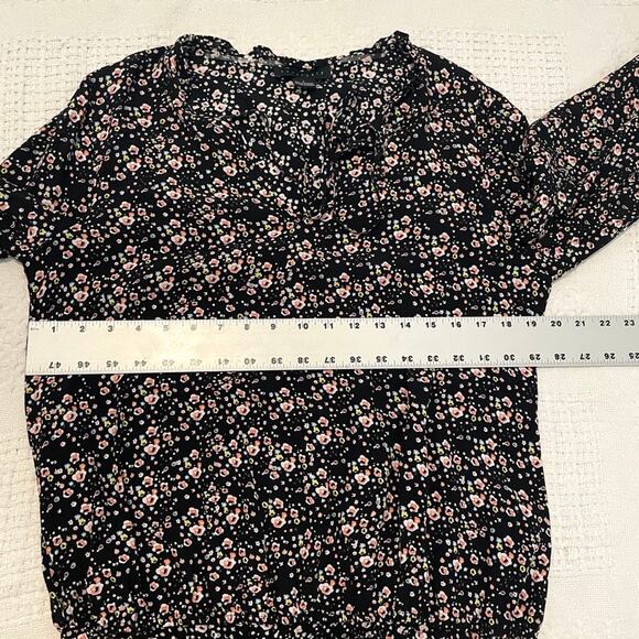 new Sanctuary large floral lightweight tie front peasant blouse top TLS1 4517 - Picture 2 of 11